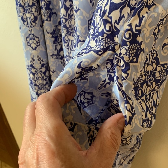 Max Studio Blue White Floral Print Dress Size S NWT - Picture 10 of 14